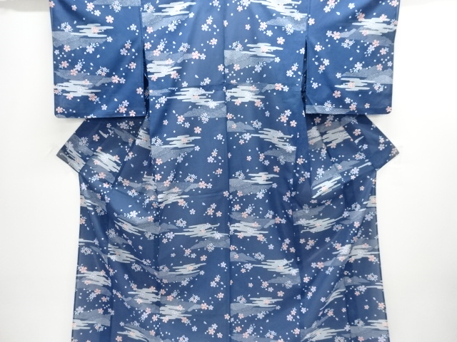 JAPANESE KIMONO / KIMONO FOR SUMMER: KOMON / CHERRY BLOSSOM PATTERN A